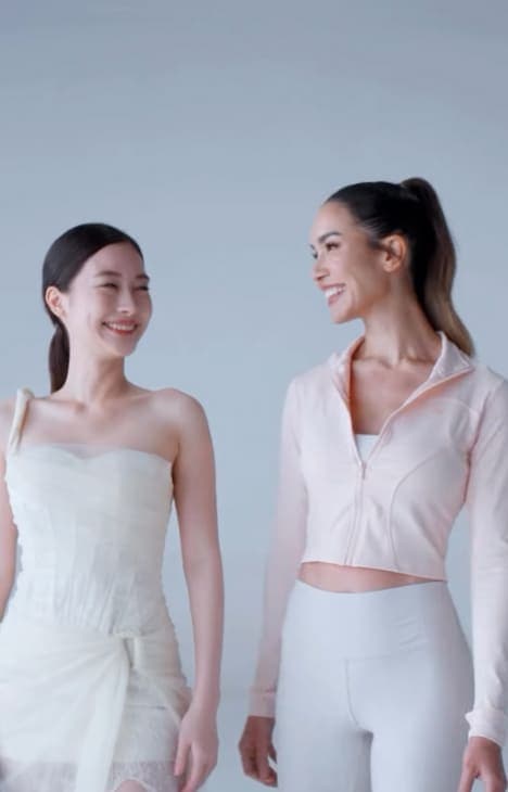 Jess and client laughing
