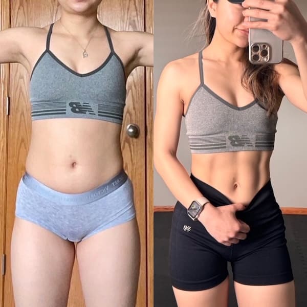 รูป before / after — คุณเมย์ — โปรแกรม 1:1, 6 เดือน